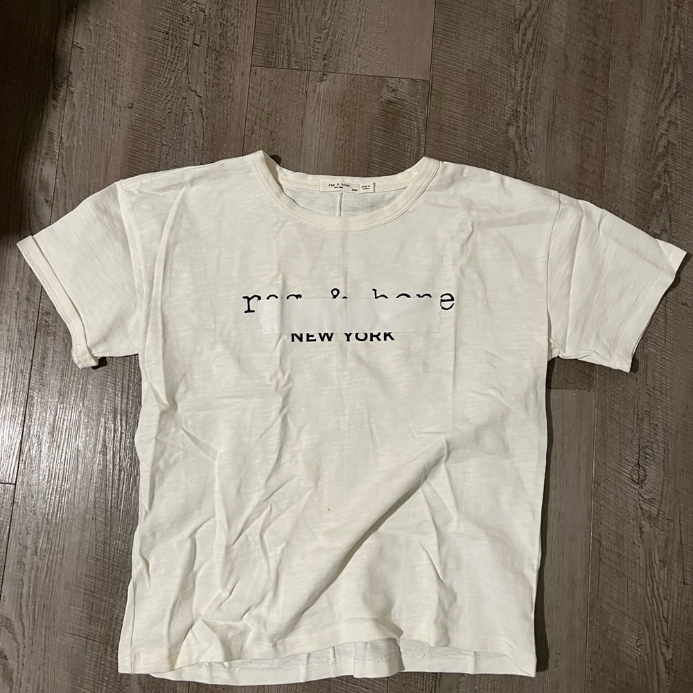 Rag & Bone Women’s White T shirt, Size XS